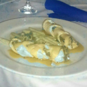 Pollo ricotta y mandarina 