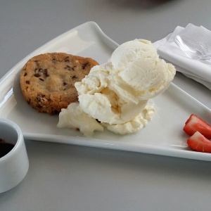 Galleta con helado
