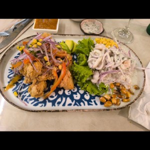 ceviche y jale mixta