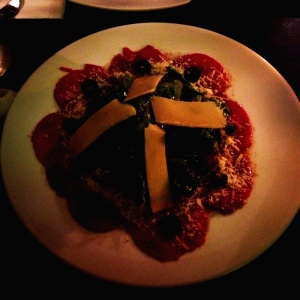 Carpaccio de res