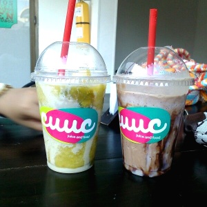 Lulada y batido de milo deli..... ????