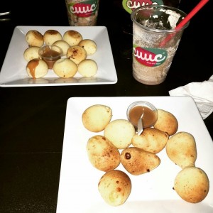 Pandebonos con arequipe