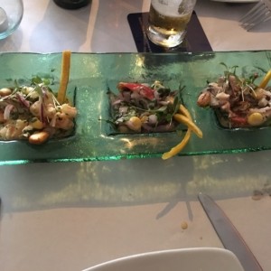 Trio de ceviche 