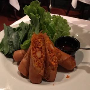 rollos de jaiba y cangrejo
