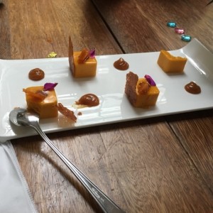 Postre Chontaduro