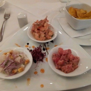 Trio de ceviches (entrada)