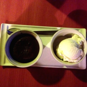 Volcan de chocolate