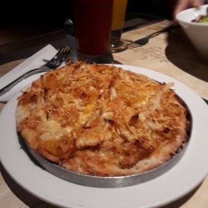 Pizza de maduro con queso