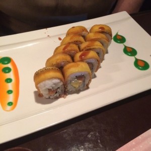 alaska roll con tope de platano