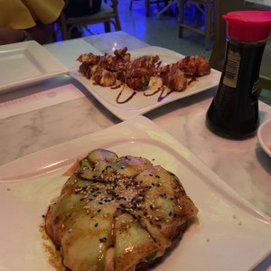sushi pizza y coco rolls