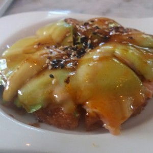 mini pizza de salmon
