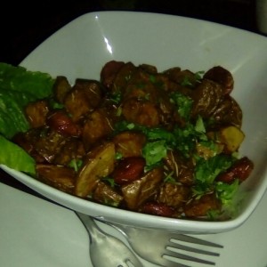 Papas con chorizo
