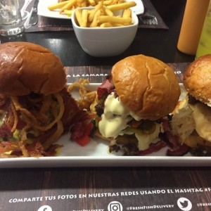Trio de Mini Hamburguesas
