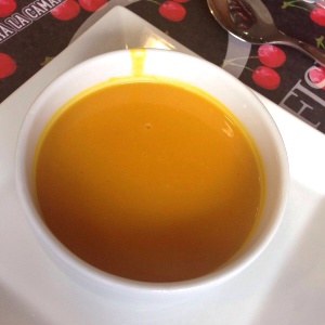 Crema de Auyama con mandarina..!!