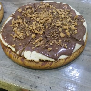 pizza con ovomaltina y flips