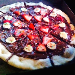 Pizza de nutella
