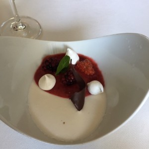 Panacotta con frutas