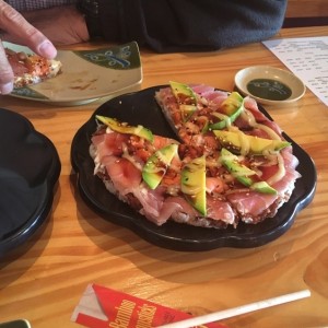 pizza de sushi cln salmon