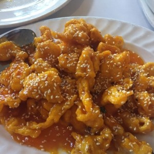 Pollo en salsa de miel