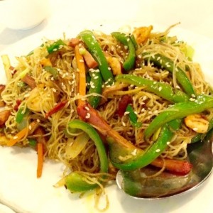 Tallarines de Arroz estilo Singapur