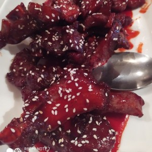 Costillas en salsa agridulce