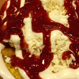 Tostones con queso