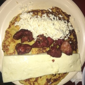 Cachapa de la casa.