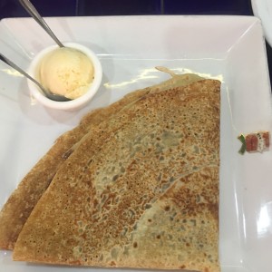 crep de nutella y helado