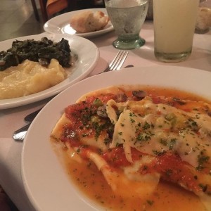 pollo a la parmesana acelgas y pure 