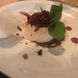 panacota de coco y nutrella