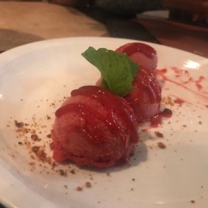 sorbete de fresa
