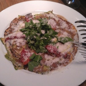 carpaccio de vegetales grillados