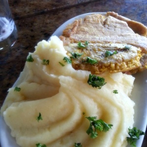 Pure y tostones