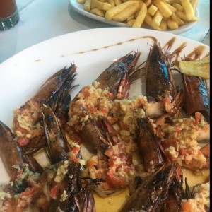 langostinos al ajillo