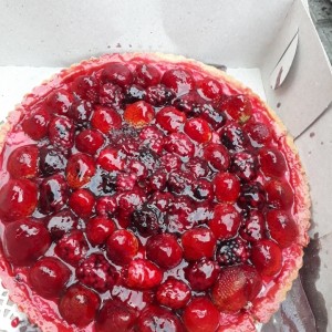 tartaleta de fresa mora grande