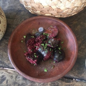 Morcilla en salsa de parchita