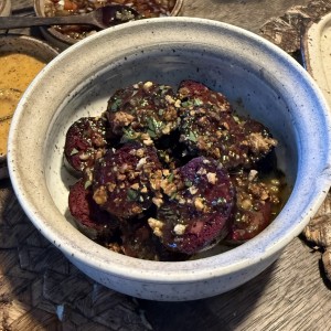 Morcilla con reduccion de parchita