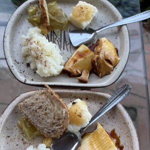 Arroz con leche, dulce lechoza, quesillo 