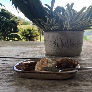 postre: quesillo, arroz con leche y dulce de lechoza