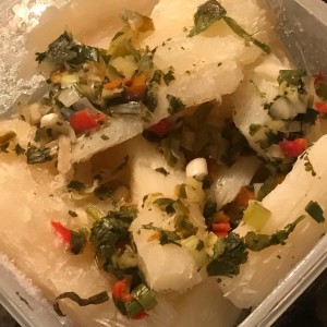 yuca sancochada, excelente