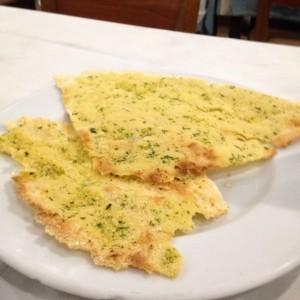 Casabe gratinado