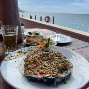 Pescado al ajillo 