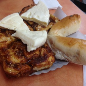 golfeados con queso y cachito de jamon 