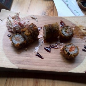 platano crispy con salmon