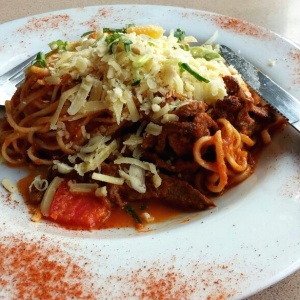 Filetto steak pasta