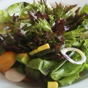 Ensalada del huerto de la casa