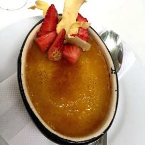 Jalea de mango flameada