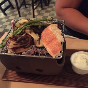 parrilla de vegetales