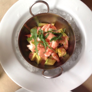 Cocktail de langostinos tigre con salsa rosada