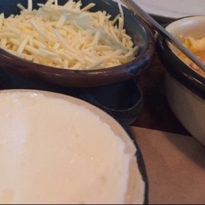 Nata, queso blanco y perico